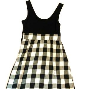 Casual Black & White Dress